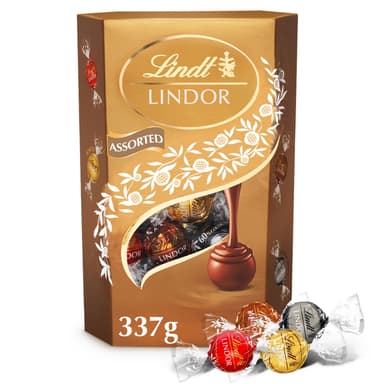 Lindt Lindor Assorted Chocolate Truffles - 1 x 337g Box