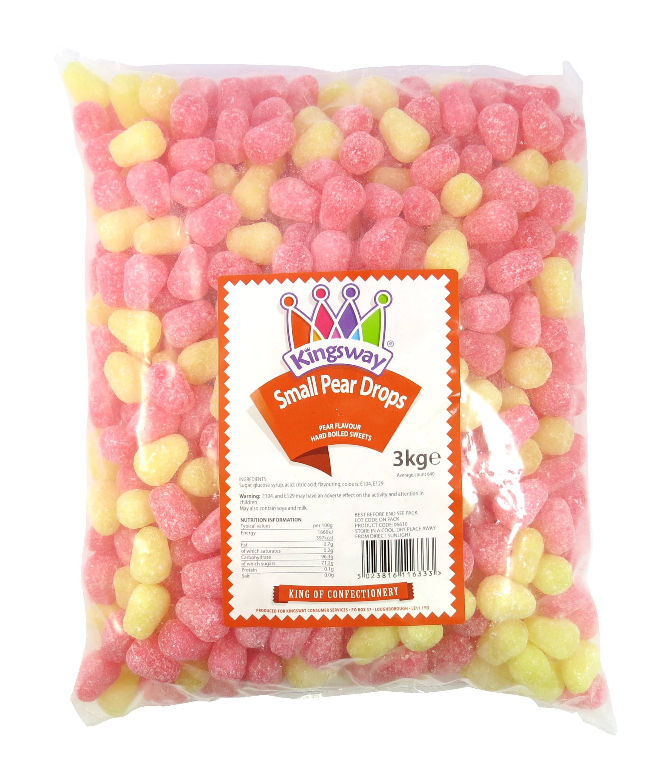 Kingsway Small Pear Drops 3kg