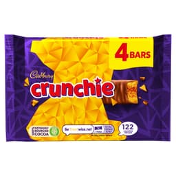 Cadbury Crunchie Chocolate Bars 4 Pack 104.4g
