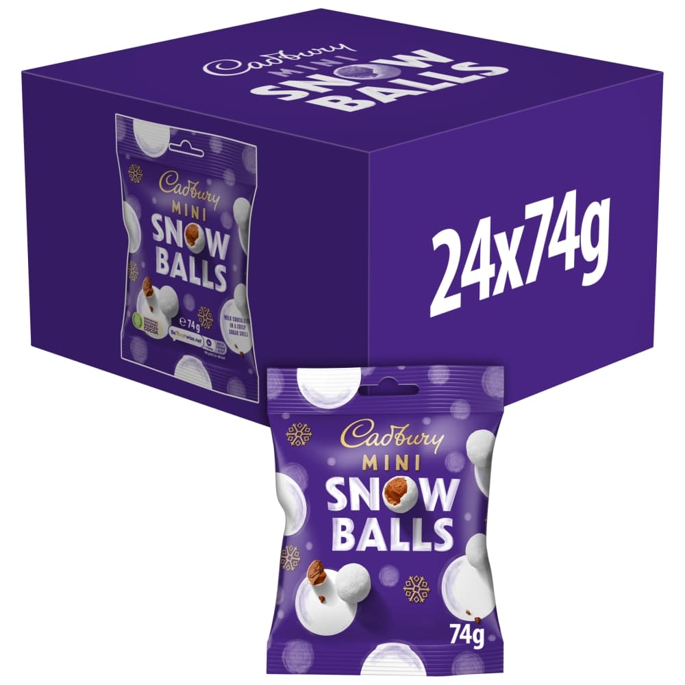 Cadbury Dairy Milk Mini Snowballs Milk Chocolate 80g