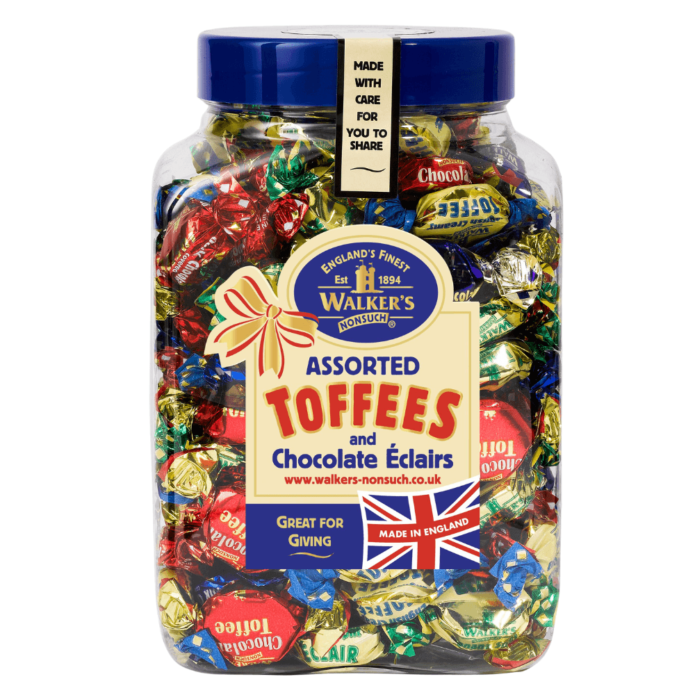 Walker's Nonsuch Toffee & Chocolate Eclairs Jar 1.25kg