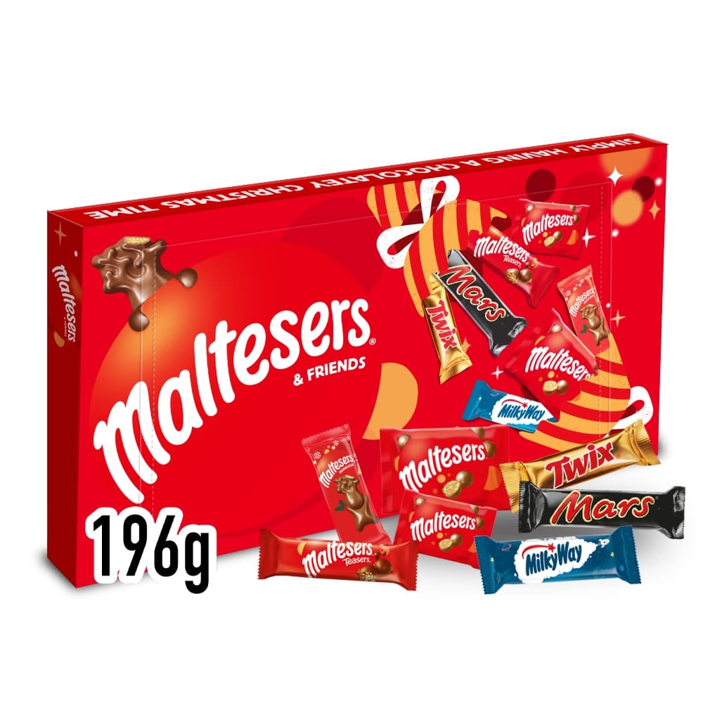 Maltesers and Friends Chocolate Large Christmas Selection Box 196g