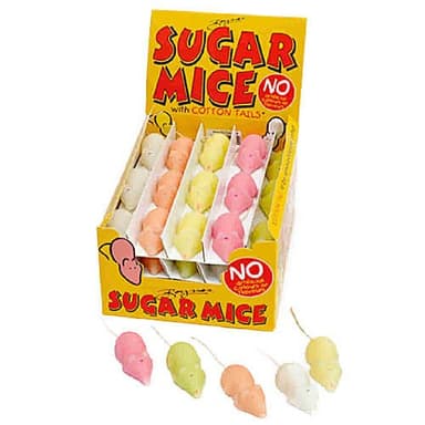 Assorted Colour Sugar Mice Box - 60 Sweets