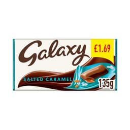Galaxy Salted Caramel & Milk Chocolate Block Bar 135g £1.69 PMP