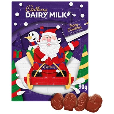 Cadbury Dairy Milk Christmas Chocolate Advent Calendar - 1 x 90g Box