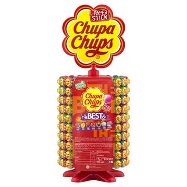 Chupa Chups Best Of Display Wheel - 200 Lollipops