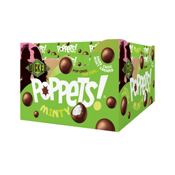 Poppets Minty Dark Choc Coated Mint Creams Box 40g