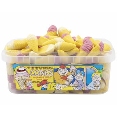 Hannah's Candy Ice Cream Cones Tub - 120 Sweets