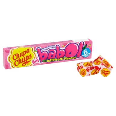 Chupa Chups Big Babol Tutti Frutti Bubblegum - 20 x 27.6g Packs
