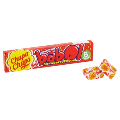 Chupa Chups Big Babol Strawberry Bubblegum - 20 x 27.6g Packs