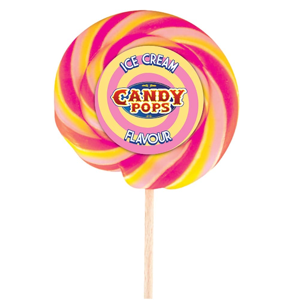 Candy Pops Large Ice Cream Wheel Lollies 75g 
