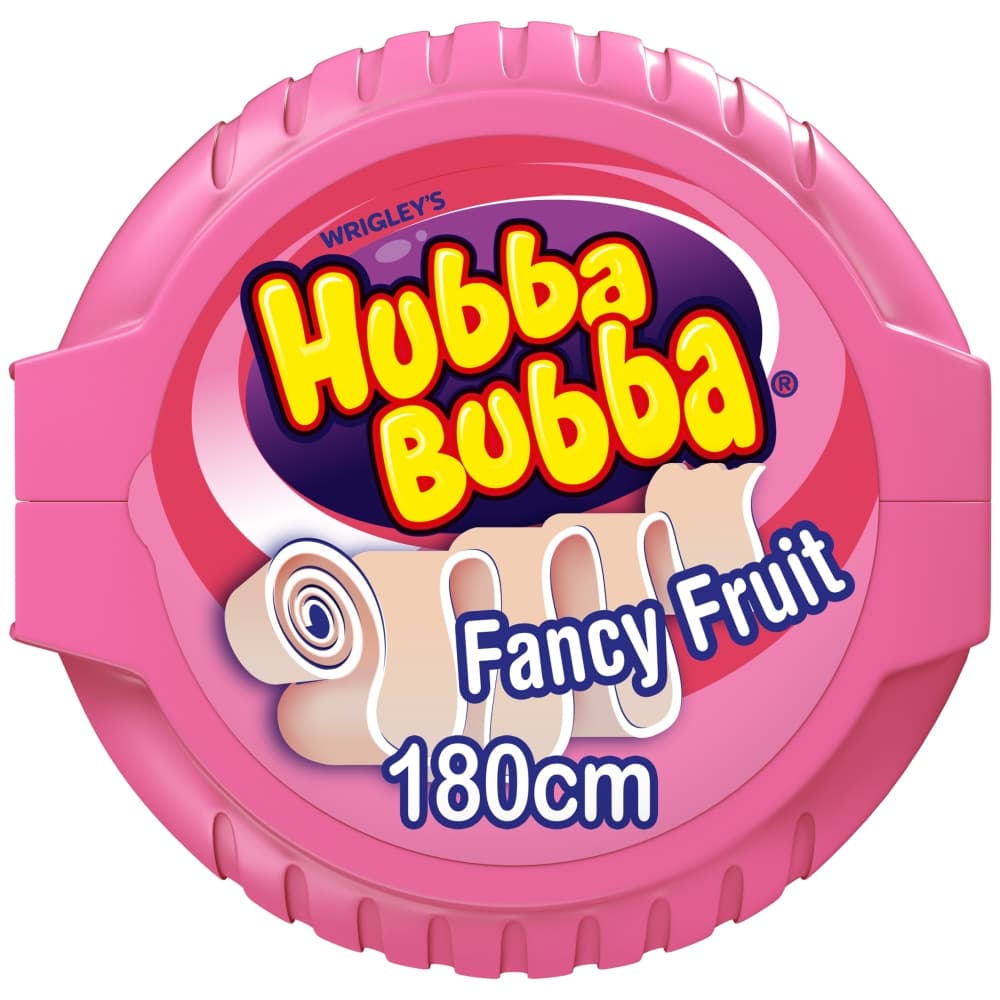 Hubba Bubba Fancy Fruit Bubble Gum Mega Long Tape 56g
