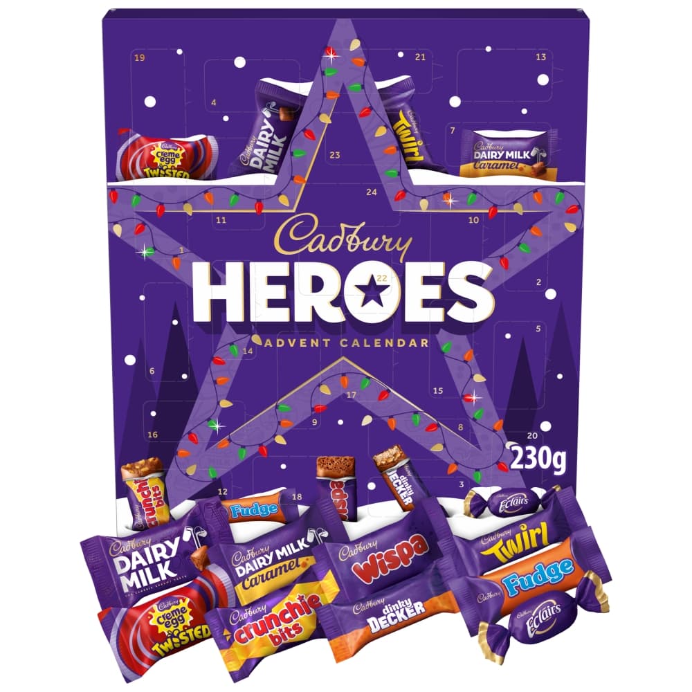 Cadbury Heroes Chocolate Christmas Advent Calendar 230g
