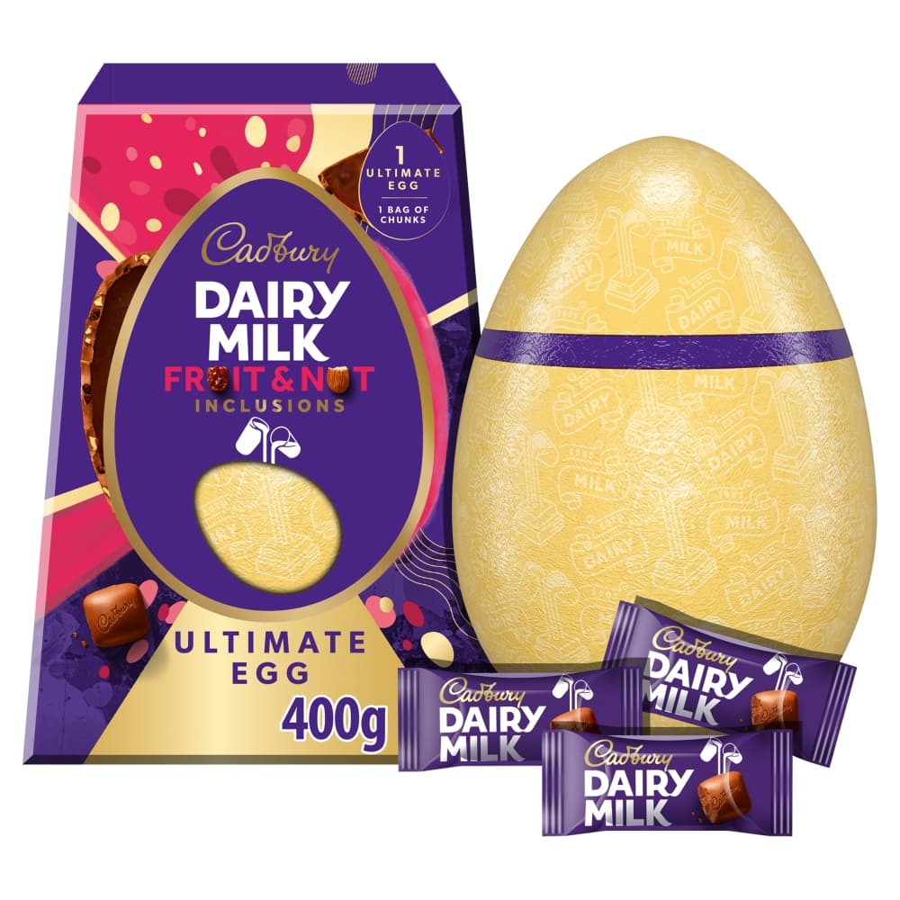 Cadbury Dairy Milk Fruit and Nut Ultimate Chocolate Egg 400g