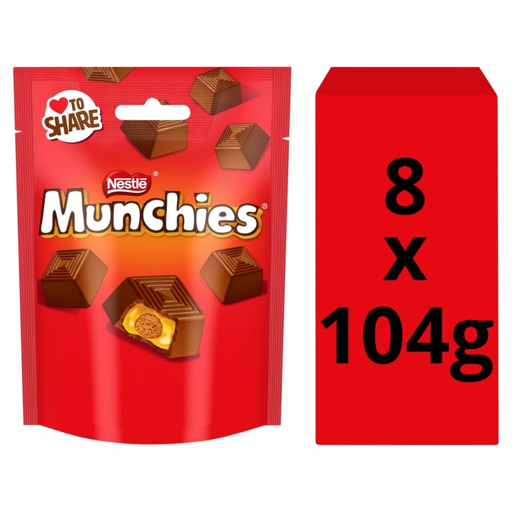 Munchies Milk Chocolate & Caramel Sharing Bag 104g