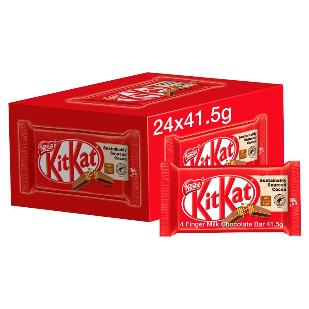 Kit Kat 4 Finger Milk Chocolate Biscuit Bar 41.5g 