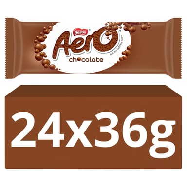 Aero Bubbly Milk Chocolate Bar- 24 x 36g Bars
