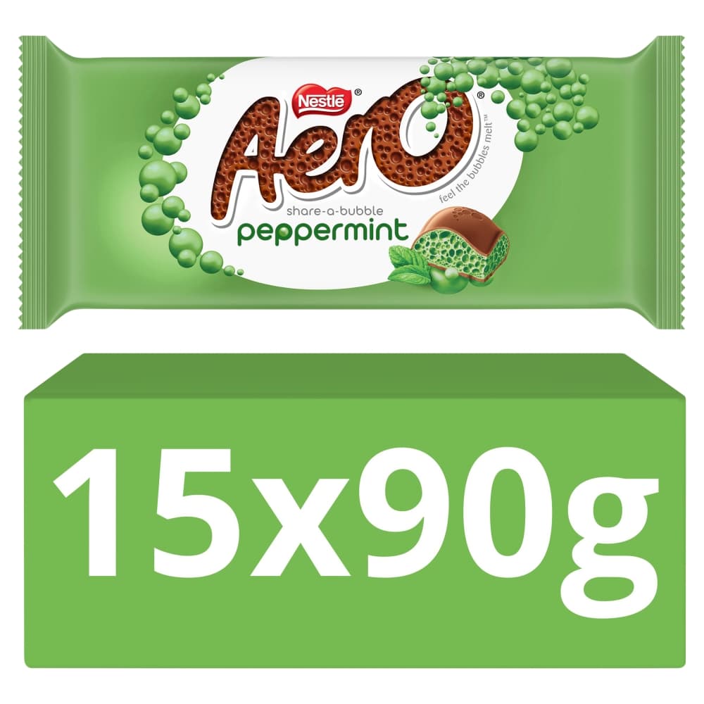 Aero Peppermint Mint Chocolate Sharing Bar 90g