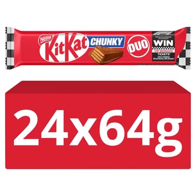 KitKat F1 Chunky Duo Milk Chocolate Bar - 24 x 64g Bars