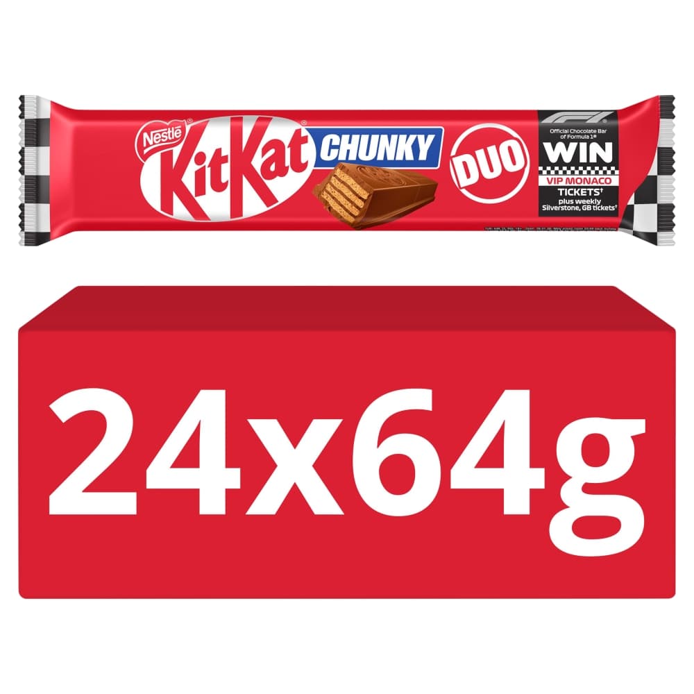 KitKat F1 Chunky Duo Milk Chocolate Bar 64g