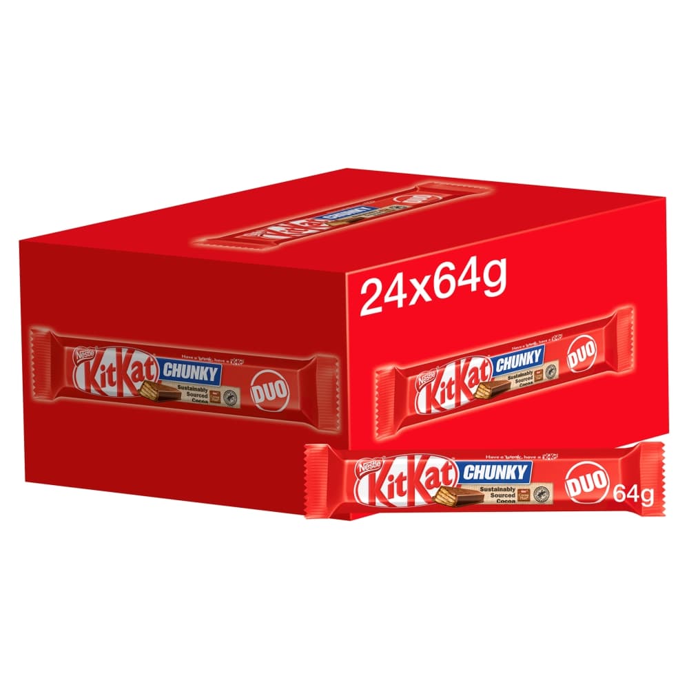  Kit Kat Chunky Duo Milk Chocolate Chocolate Bar 64g