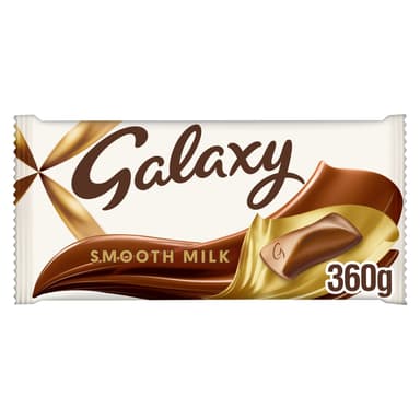 Galaxy Smooth Milk Chocolate Large Gifting Bar - 1 x 360g Bar