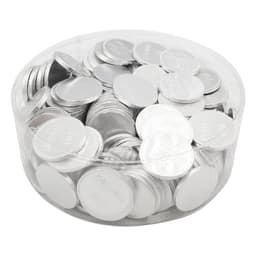 Silver 'Just Married' Milk Chocolate Coins