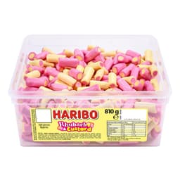 Haribo Rhubarb & Custard Sweets Tub