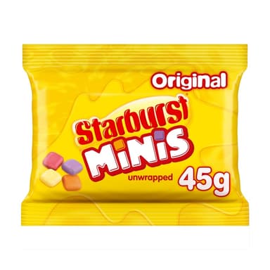 Starburst Minis Original Fruit Chews Bags 45g