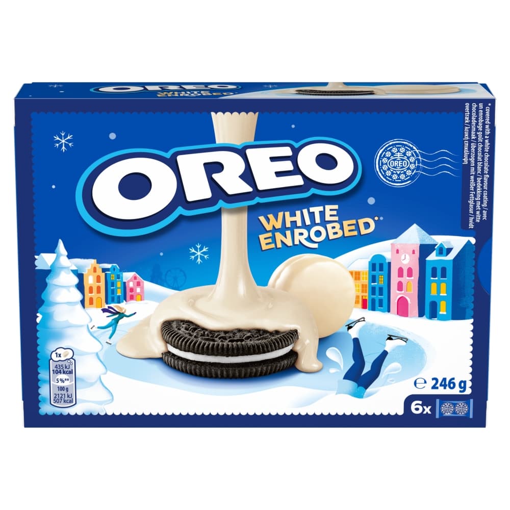 Oreo White Enrobed 6 Pack Box 246g