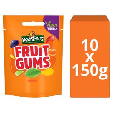 Rowntree's Fruit Gums Sweets Sharing Bag - 10 x 150g Bags