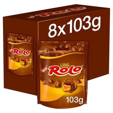 Little Rolo Milk Chocolate Caramel Sharing Pouch - 8 x 103g Pouches