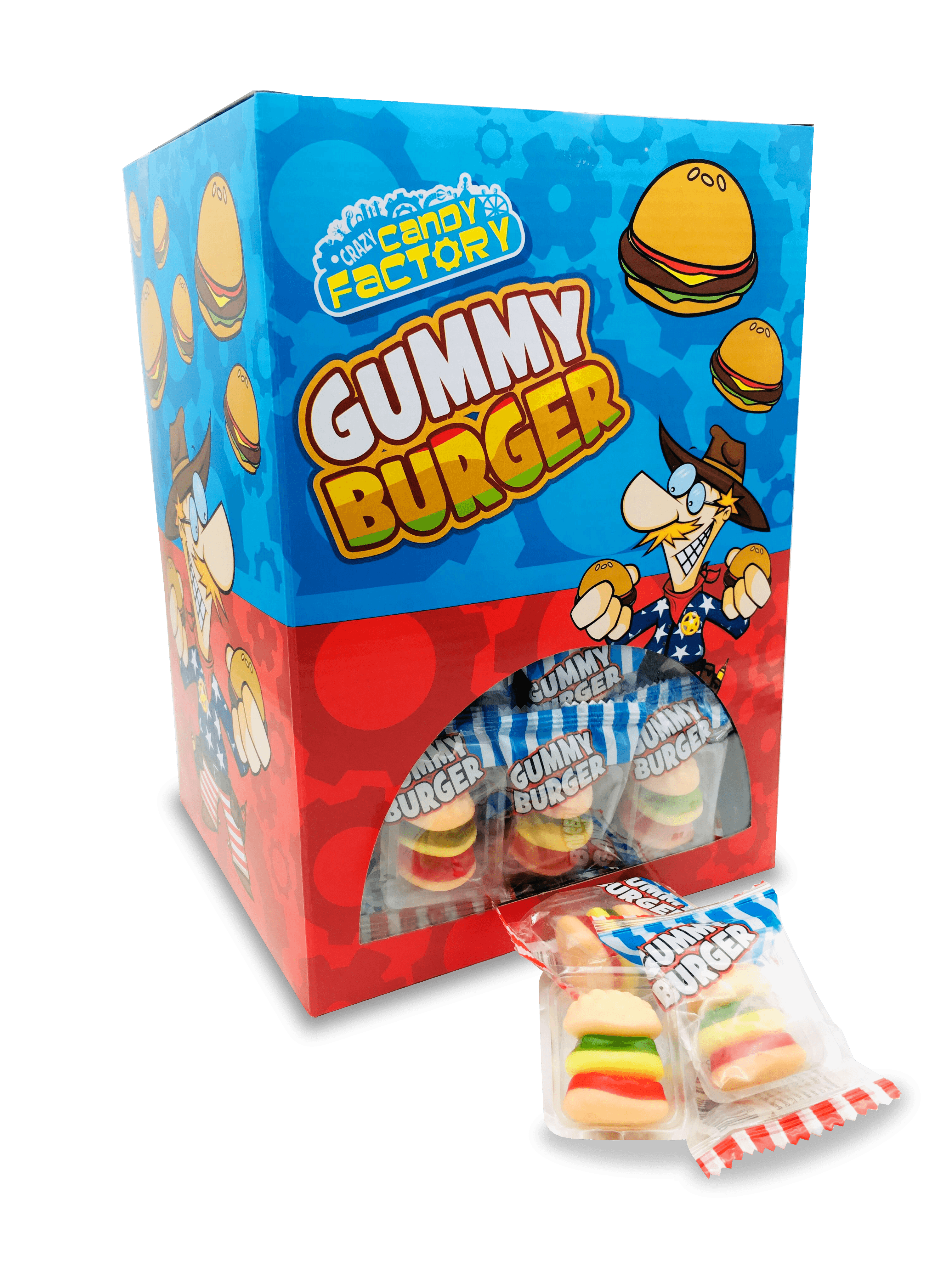  Crazy Candy Factory Mini Gummy Burgers 10g