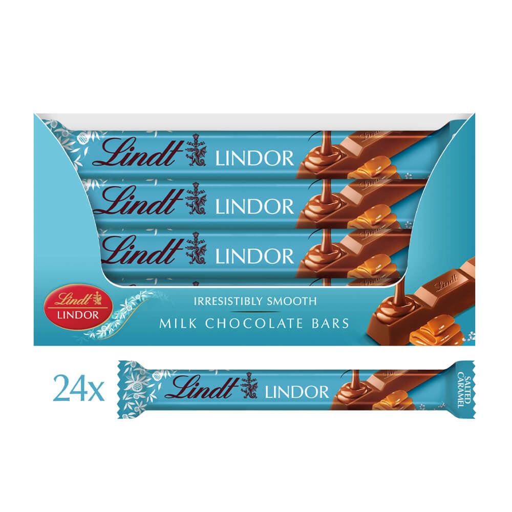 Lindt Lindor Salted Caramel Chocolate Treat Bar 38g