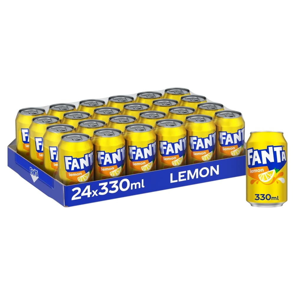 Fanta Lemon Can 330ml 24 Pack