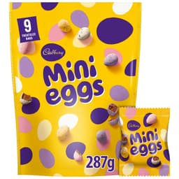 Cadbury Mini Eggs Chocolate Multipack Pouch 287g