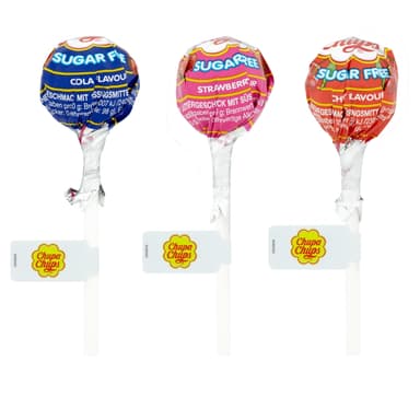 Chupa Chups Sugar Free Assorted Flavour - 50 x 11g Lollipops