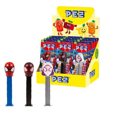 Pez Spiderman 1+2 Impulse Packs - 12 x 17g Packs