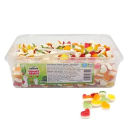 Candy Realms Gummy Hearts 1p Tub 1.02kg 