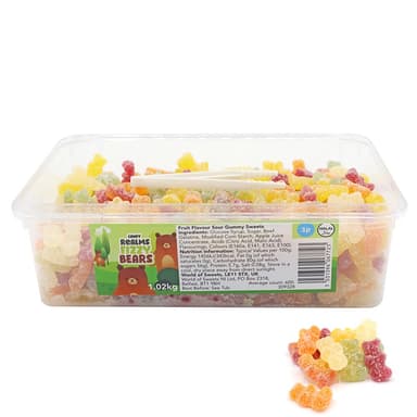 Candy Realms Fizzy Bears - 1 x 1.02kg Tub
