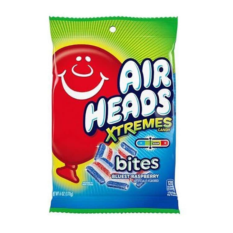 Airheads Xtremes Bluest Raspberry Bites Bag 170g