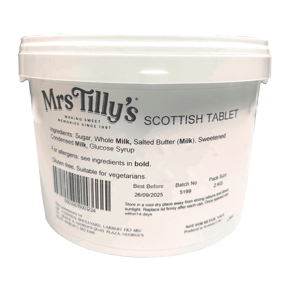 Mrs Tilly's Scottish Tablet Bucket 2kg 