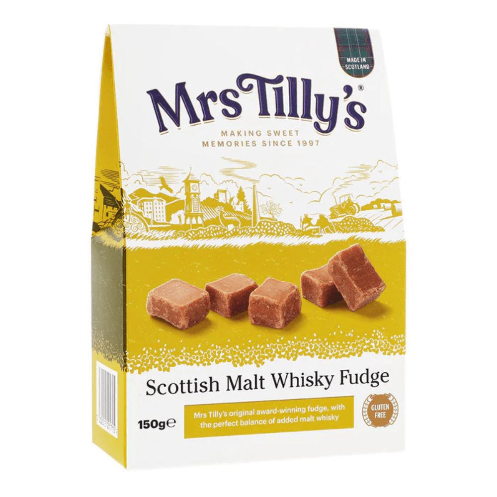 Mrs Tilly's Rum And Raisin Fudge In A Gift Box, 150g