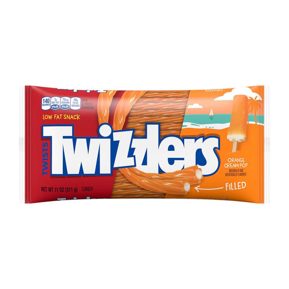 Hershey’s Twizzlers Orange Cream Pop Twists Bag 312g