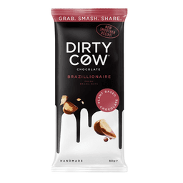 Dirty Cow Brazillionaire Plant Based Chocolate Bar 80g