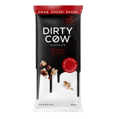 Dirty Cow Netflix & Chill Plant Based Chocolate - 1 x 80g Bar
