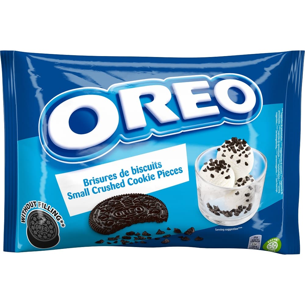 Oreo Cookie Crumbs (No Creme) Bag 400g