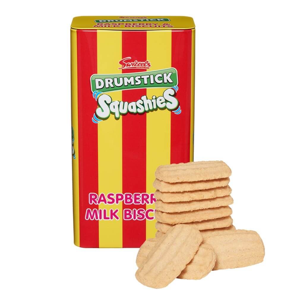 Swizzels Squashies Raspberry & Milk Biscuit Gift Tin 130g