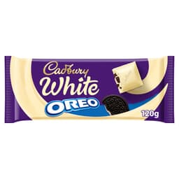Cadbury Oreo White Chocolate Bar 120g