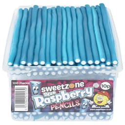 Sweetzone Blue Raspberry Pencils 10p Tub